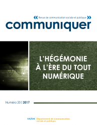 Communiquer: Revue de communication sociale et publique Communiquer: Revue de communication sociale et publique