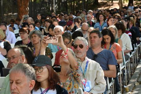 A plenary session during the 2019 IAMCR conference in Madrid A plenary session during the 2019 IAMCR conference in Madrid